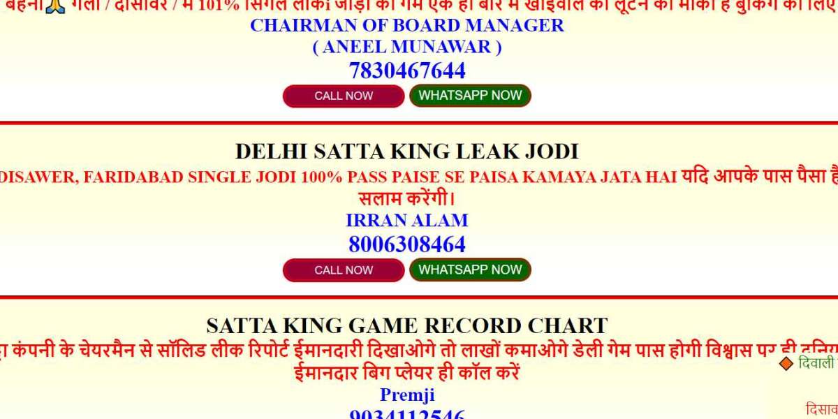 Satta King UP: Where Luck Meets Opportunity in Uttar Pradesh
