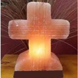 HIMALAYAN SALT LAMP "CROSS" SHAPE UNIQUE IONIZER