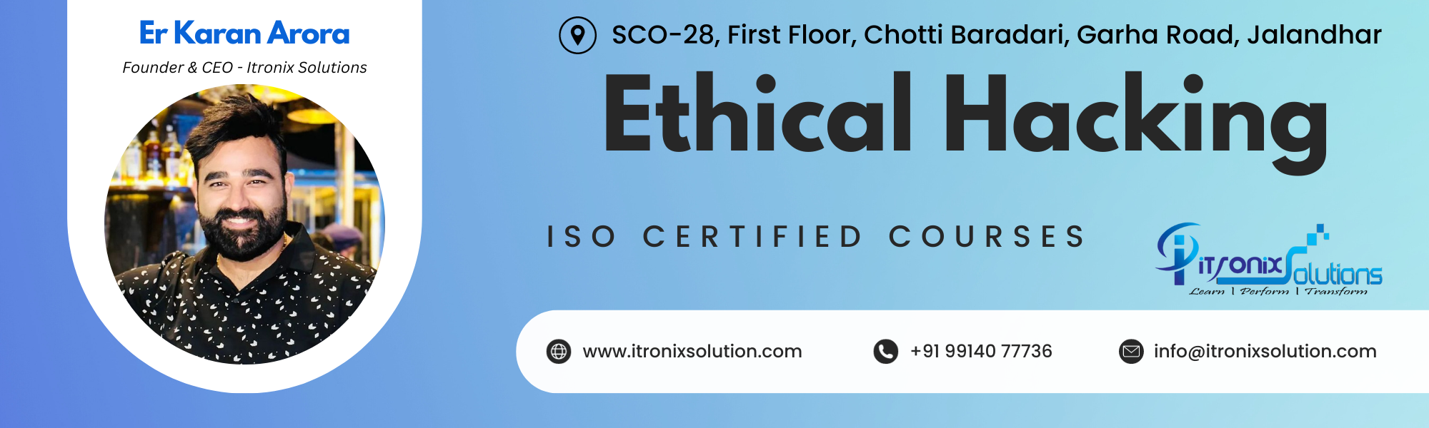 Best Ethical Hacking Course in Jalandhar - ITRONIX