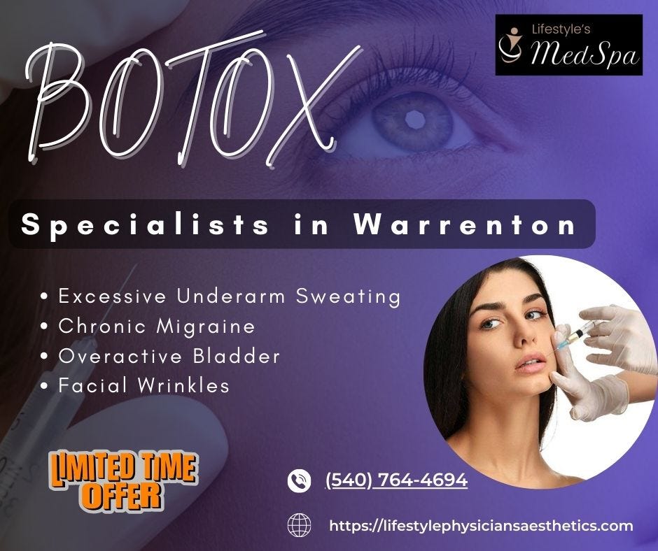 Best Botox Specialists in Warrenton, VA | by Mohit Kumar | May, 2024 | Medium