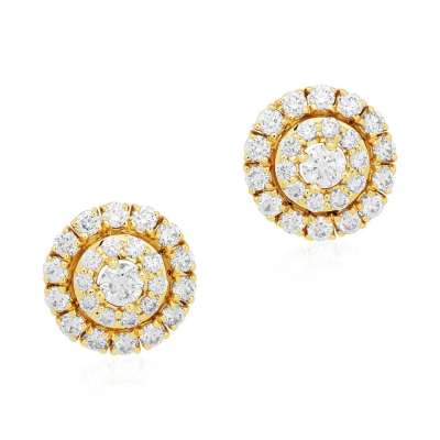 Penny Preville Yellow Gold Diamond Earrings Profile Picture