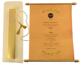 Color Scroll, Colored Scrolls Invitations, Color Scrolls Invitations