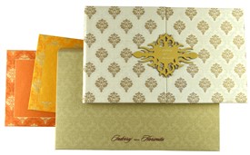 Wedding Cards with Box, Scroll in a Box, Indian Wedding Card